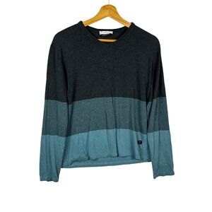 Versace Collection Women Long Sleeve Knit T Shirt Top Sz S Designer Luxury FLAW